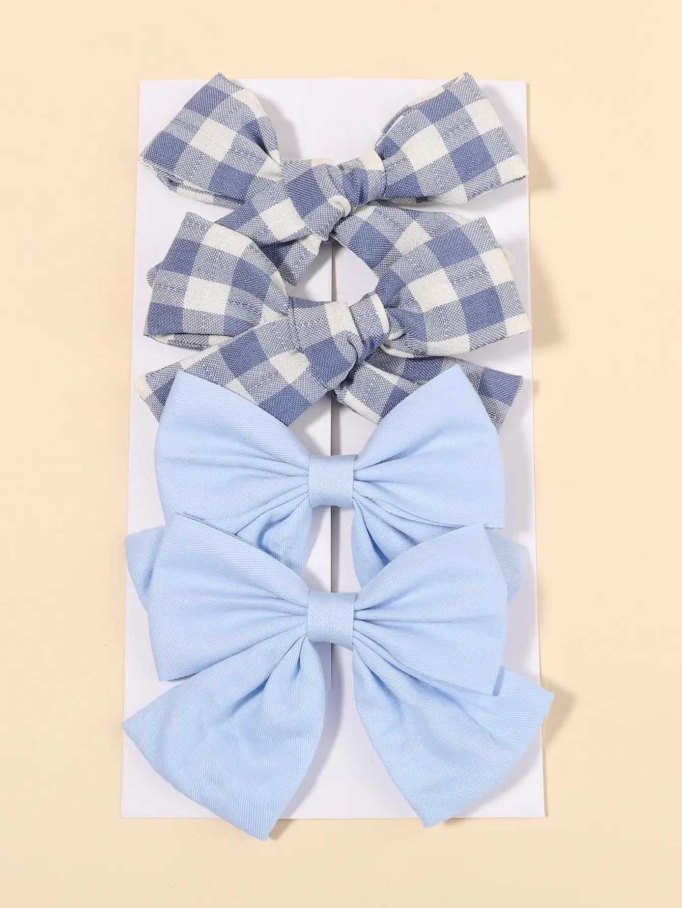 4 stks/set Leuke Plaid Boog Ha - Hair Care For Baby recensie en prijs